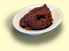 Photograph of red bean-paste
