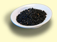 Photograph of dark sesame seed Photograph of dark sesame seed
