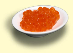 Photgraph of salmon roe Photgraph of salmon roe