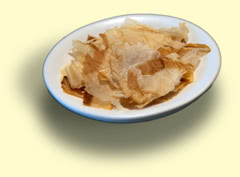 Photograph of bonito flakes Photograph of bonito flakes