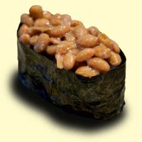 Photo of a Natto-nigiri