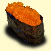 Photo of a Tobiko-nigiri